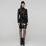 Gothic 3D Floral Mesh Lace Unterhemd