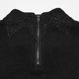 Gothic minimalistisches Jacquard-T-Shirt