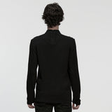 Gothic minimalistisches Jacquard-T-Shirt