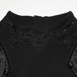 Gothic minimalistisches Jacquard-T-Shirt