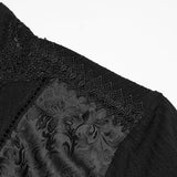 Gothic minimalistisches Jacquard-T-Shirt