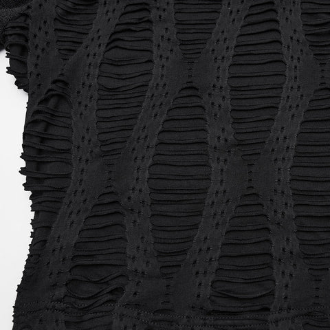 Tägliches Punk-T-Shirt mit Hohlraumstruktur