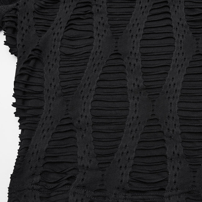 Tägliches Punk-T-Shirt mit Hohlraumstruktur