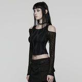 Tägliches Punk-T-Shirt mit Hohlraumstruktur