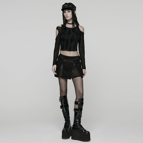 Tägliches Punk-T-Shirt mit Hohlraumstruktur