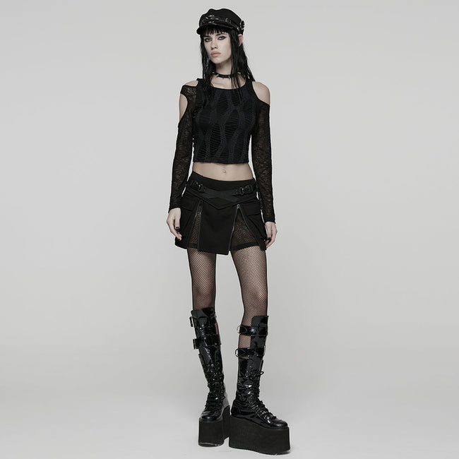 Tägliches Punk-T-Shirt mit Hohlraumstruktur