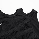 Tägliches Punk-T-Shirt mit Hohlraumstruktur