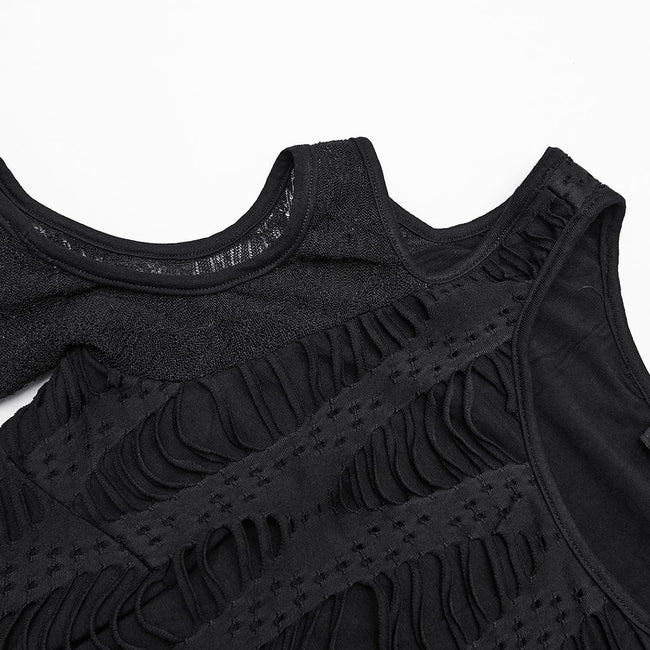 Tägliches Punk-T-Shirt mit Hohlraumstruktur