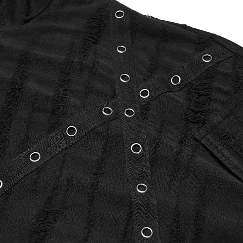 Gestricktes Wasteland Punk T-Shirt für Herren