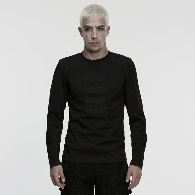 Cyberpunk-T-Shirt mit Abwärtspfeil