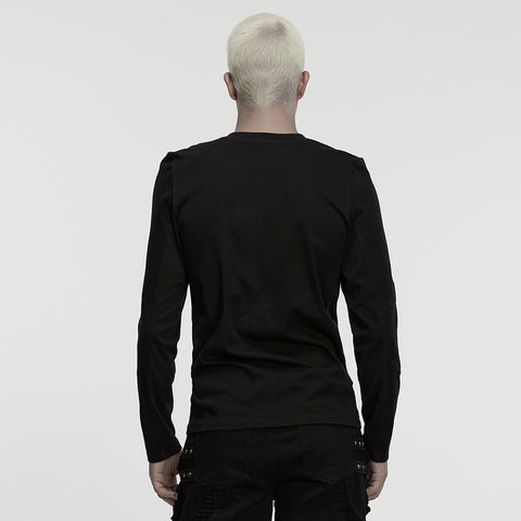 Cyberpunk-T-Shirt mit Abwärtspfeil