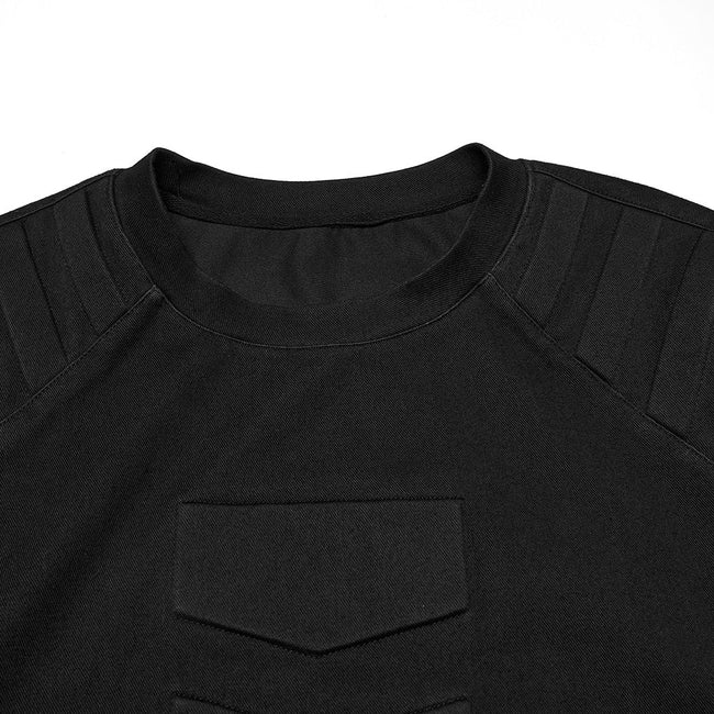 Cyberpunk-T-Shirt mit Abwärtspfeil