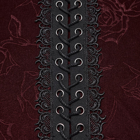 Gothic Rose Embossed T-Shirt