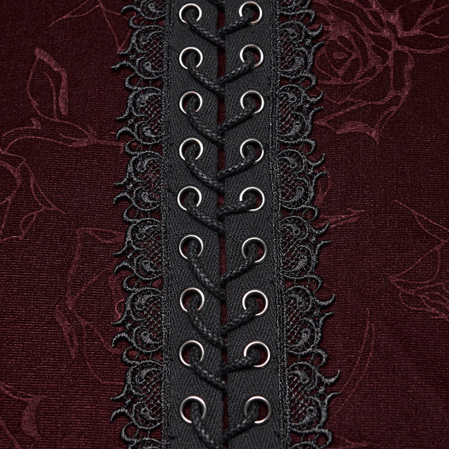 Gothic Rose Embossed T-Shirt