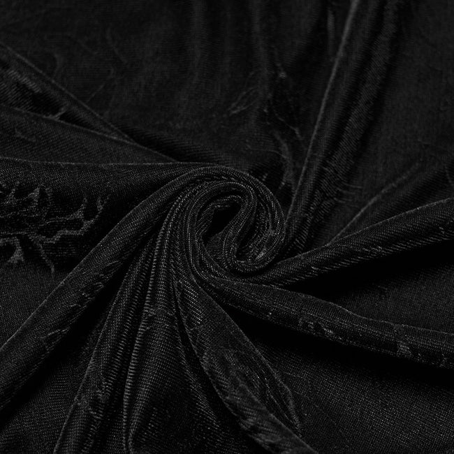 Gothic Rose Embossed T-Shirt