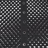 Punk-Mesh-Weste mit Perforationen