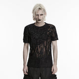 Punk Asymmetrisches Dunkles Dekadentes T-Shirt