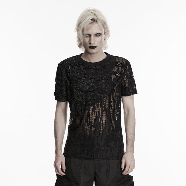Punk Asymmetrisches Dunkles Dekadentes T-Shirt