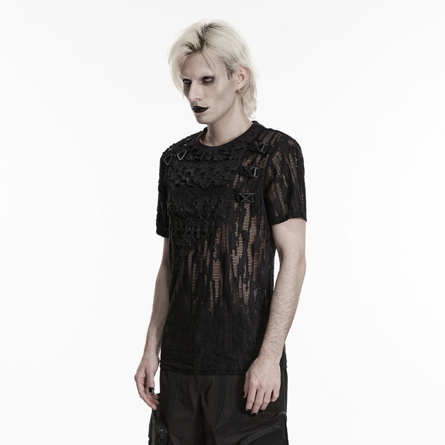 Punk Asymmetrisches Dunkles Dekadentes T-Shirt