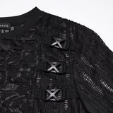 Punk Asymmetrisches Dunkles Dekadentes T-Shirt