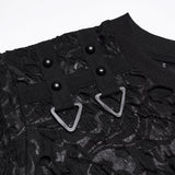 Punk Asymmetrisches Dunkles Dekadentes T-Shirt