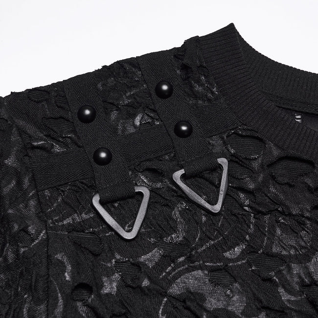 Punk Asymmetrisches Dunkles Dekadentes T-Shirt