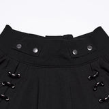 Dunkles Punk-Mesh-T-Shirt für Herren