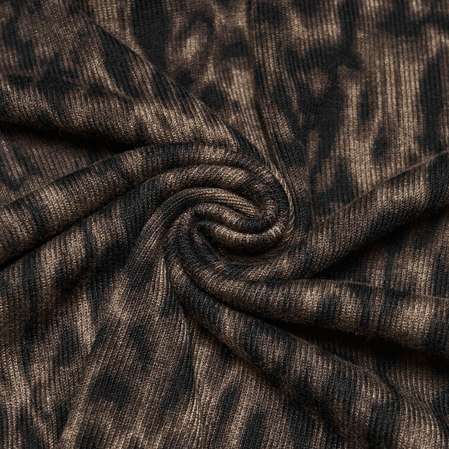 Punk-T-Shirt mit Leopardenmuster