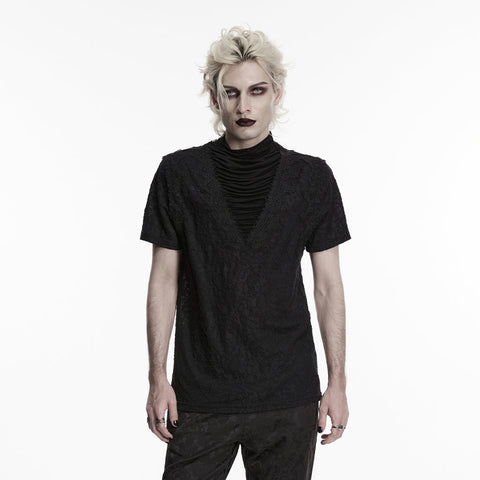 Gothic-Falten-T-Shirt