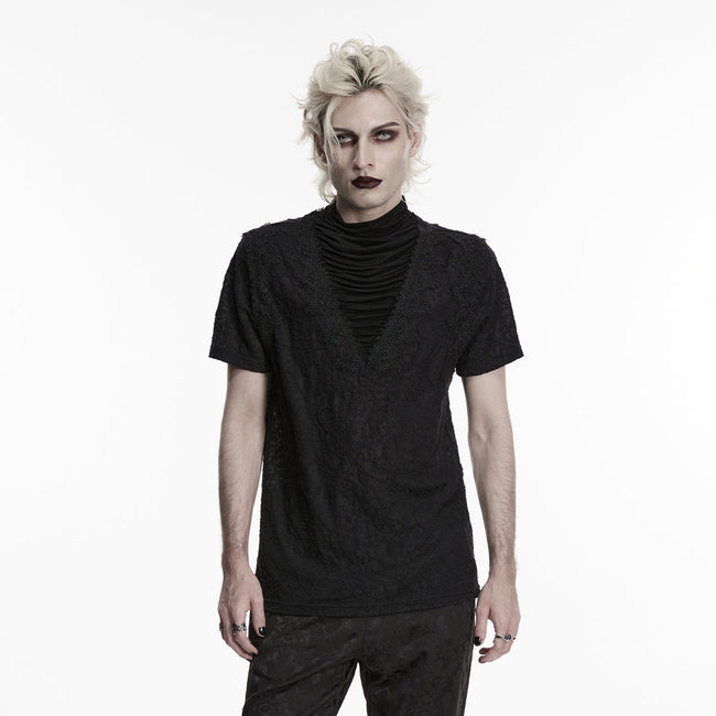 Gothic-Falten-T-Shirt