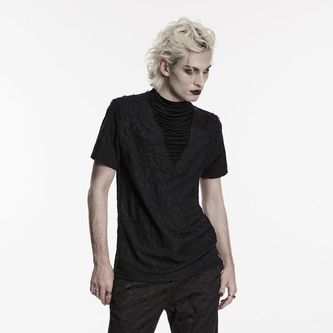 Gothic-Falten-T-Shirt