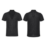 Gothic-Falten-T-Shirt