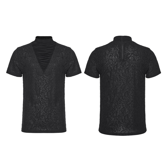 Gothic-Falten-T-Shirt