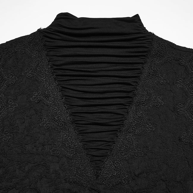 Gothic-Falten-T-Shirt