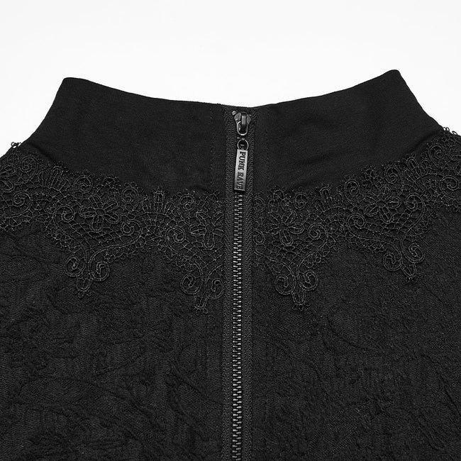 Gothic-Falten-T-Shirt