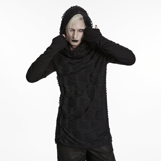 Gothic Wasteland T-Shirt mit Rissen für Herren