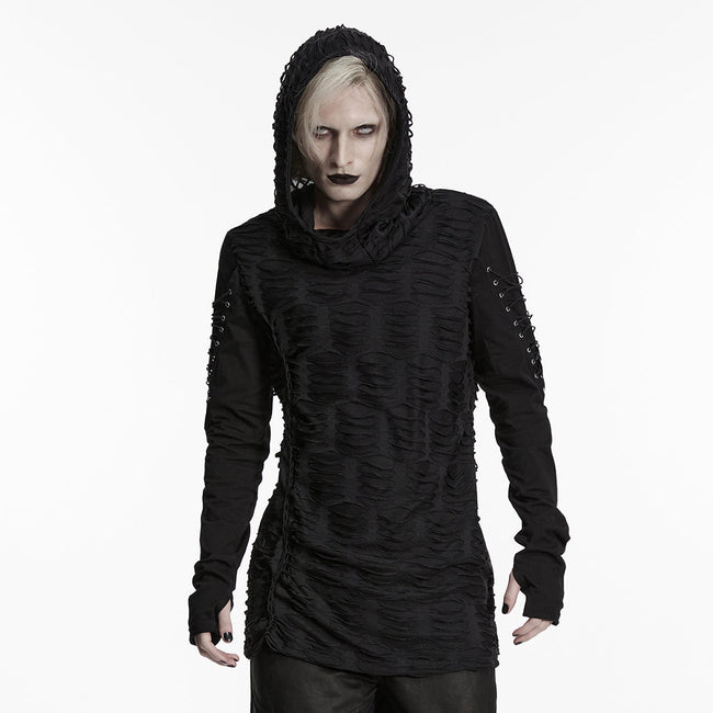 Gothic Wasteland T-Shirt mit Rissen für Herren