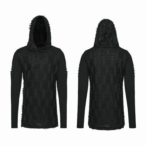 Gothic Wasteland T-Shirt mit Rissen für Herren