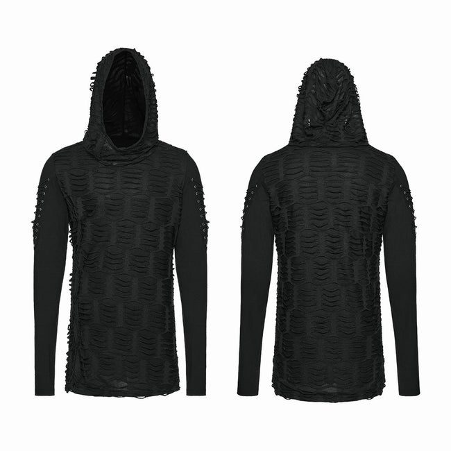Gothic Wasteland T-Shirt mit Rissen für Herren