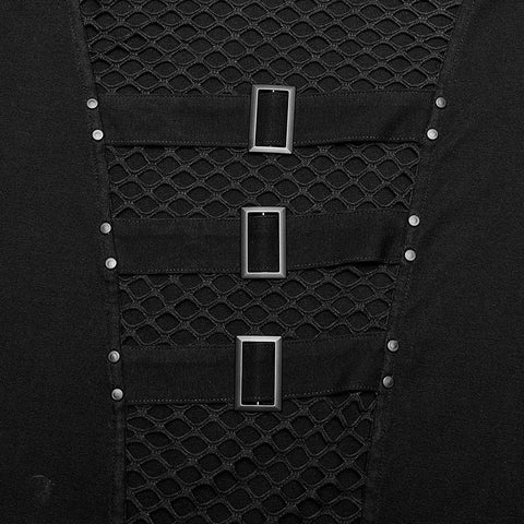 Punk-T-Shirt mit Kapuze
