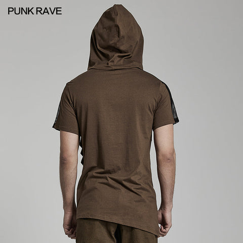 Punk-T-Shirt mit Kapuze