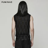 Goth sharp teeth vest
