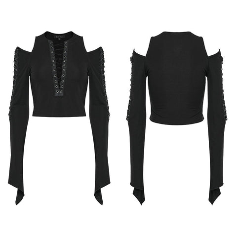 Goth Sexy tiefes V-T-Shirt