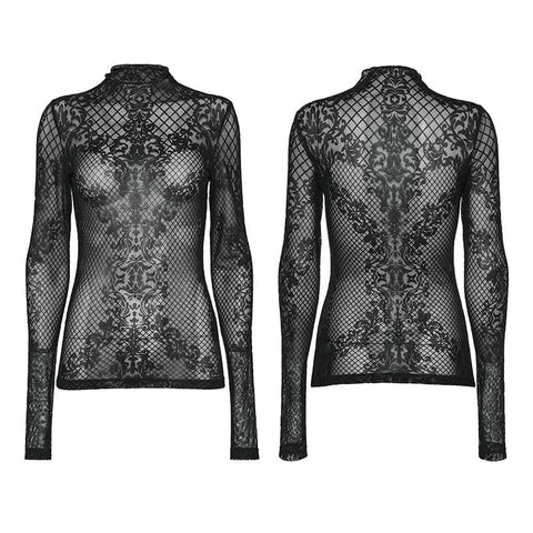 Gothic-Mystery-Mesh-T-Shirt