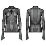 Goth Sexy durchsichtiges T-Shirt