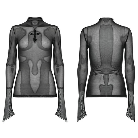 Goth Sexy durchsichtiges T-Shirt