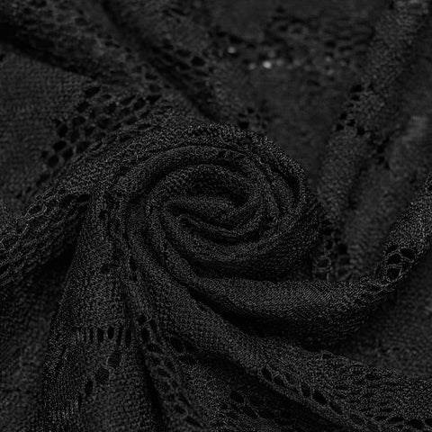 Gothic Daily Crop Top aus Spitze