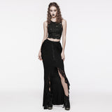 Gothic Daily Crop Top aus Spitze