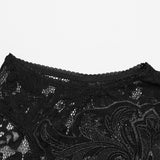 Gothic Daily Crop Top aus Spitze