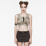 Wasteland – Kurzes Kapuzentop
